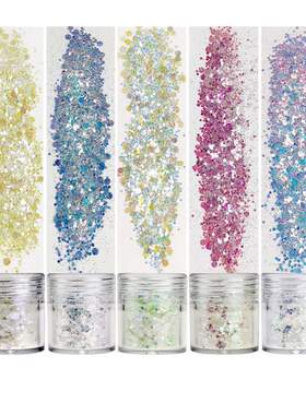 1Box Snow White Series Beauty Nail Glitter Powder Acrylic Po