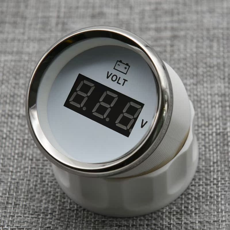 52MM Gauge Voltmeter 8-32V  Marine Volt Meter Auto Voltmeter