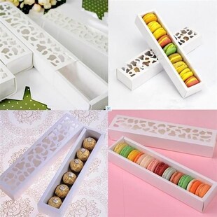 10pcs Cookie Cake Boxes Chocolate Macarons Box Wedding Party