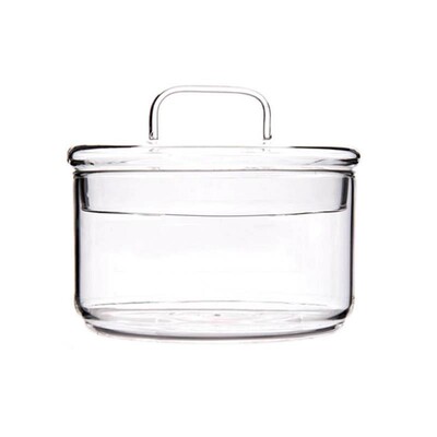 *Stackable Heat Resistant Glass Bowl Transparent Salad Bowl