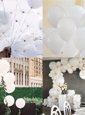 White Balloons 100pcs 10inch 1.5g Gold Black Silver Latex