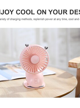 MINI Clip USB Desk Fan Battery Operated Personal Small Deskt