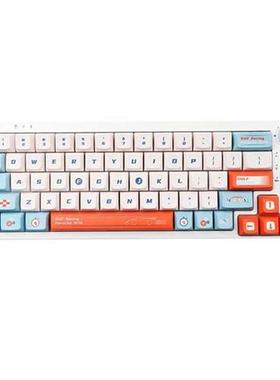 140 Keys/set KDA Profile Gulf Racing Keycap PBT Dye Sublimat