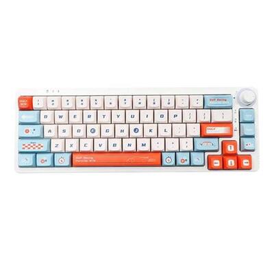 140 Keys/set KDA Profile Gulf Racing Keycap PBT Dye Sublimat
