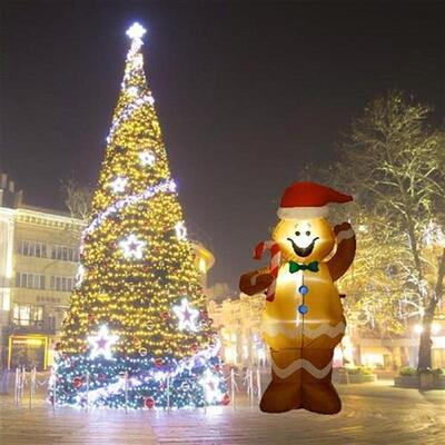 5ft Christmas Inflatable LED Gingerbread Man with LED
