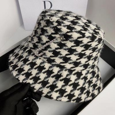 Autumn and Winter Double Layer Woolen Fisherman Hat Korean R