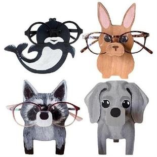 3D Animal Glasses Rack Wood Sunglasses Holder Stand
