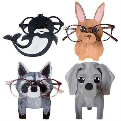 3D Animal Glasses Rack Wood Sunglasses Holder Stand