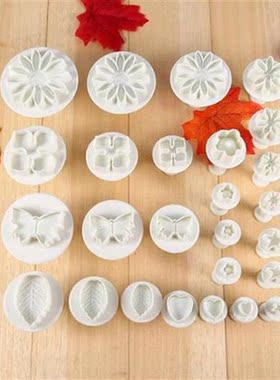 Set of 46 Cutters Cake Decoration Baking Sugarcraft Clay Fo