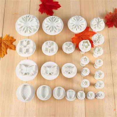 Set of 46 Cutters Cake Decoration Baking Sugarcraft Clay Fo