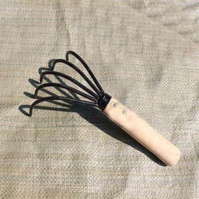 2pcs Durable 5-Tine Claw Rake Cultivator Seafood Rake with w