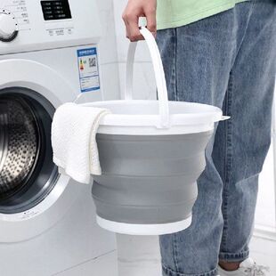 Foldable Bucket Portable Collapsible Folding Pail Car