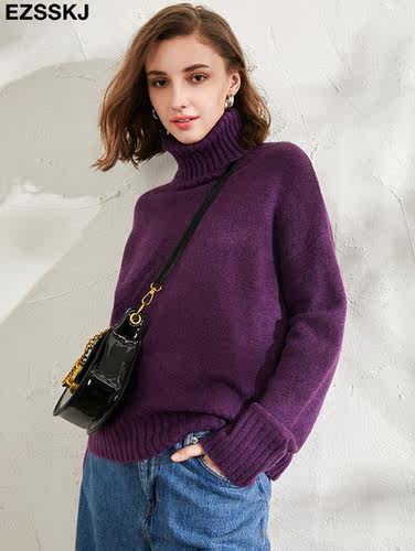 autumn Winter casual cashmere oversize thick Sweater pullove