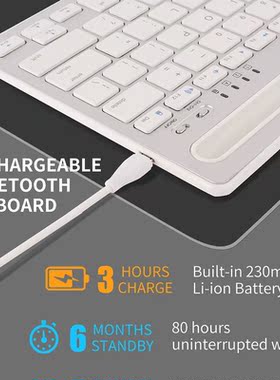 Bluetooth 3.0  Dual Devices Supported Mini Wireless Keyboar