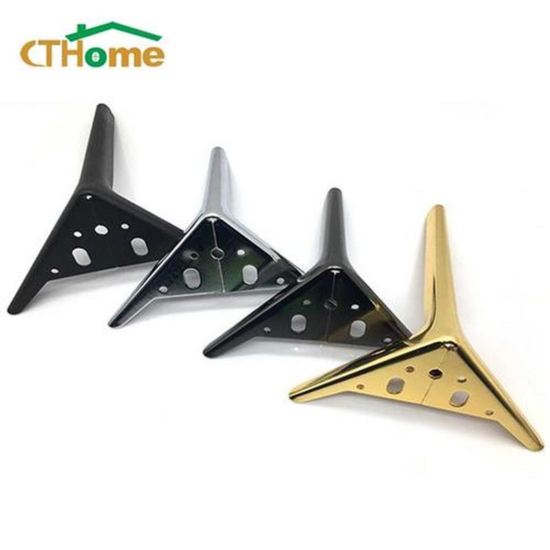 4pcs Sofa Legs for Furniture Metal Black Gold Tv Cabinet Bed