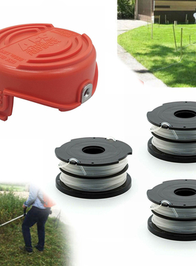 1*Strimmer Spool Cover   3*Spool And Line For Black &amp