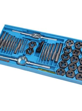 40PC/Set Alloy Steel Hard Round Die Tap Threading Metric Min