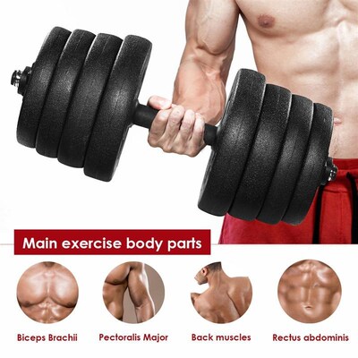 in stock 30KG Weight Dumbbell Set Fitness Dumbbell Detachabl