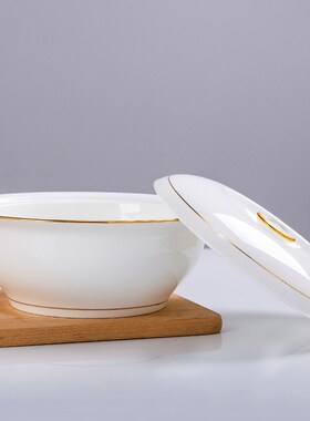 Round ceramic soup pot with lid Bone China Phnom Penh Soup P