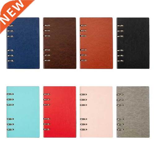 A6 Loose-leaf Notebook PU Leather Binder Cover Refill Notepa