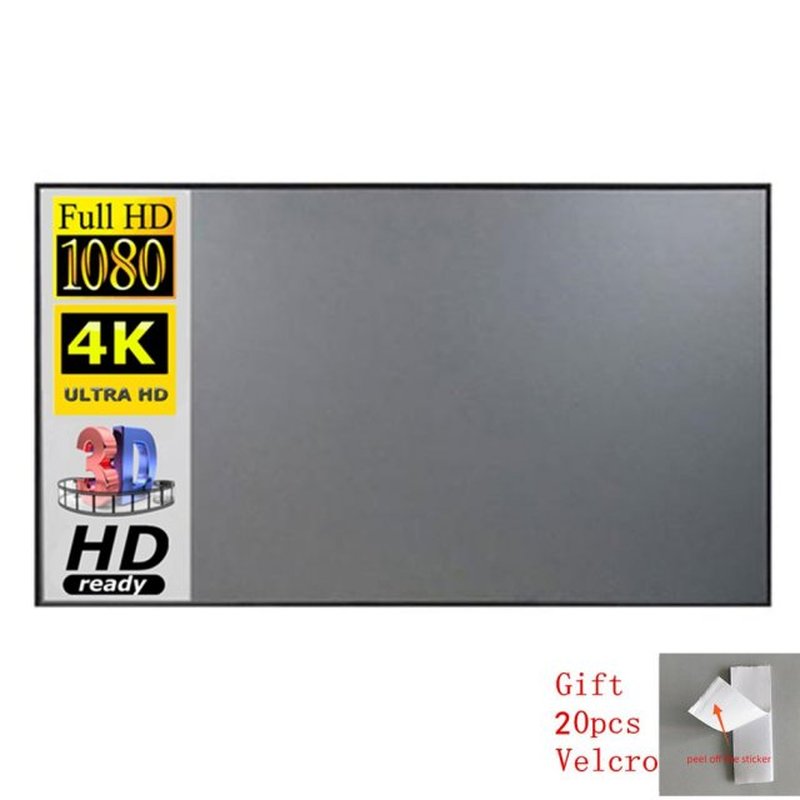 16:9 Projector Portable Screen Easy To Fold Simple Curtain A