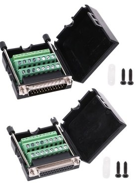 1Set 1 Ground Electrode DB25 Connector  D-SUB female Termina