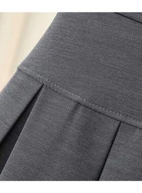 Skirts Women Solid Color Pleated Students Daily All-match Re