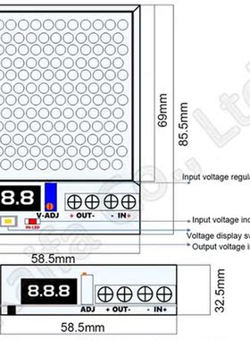 1PCS DC-DC Buck Module 10A High Power 300W Adjustable Regula
