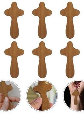 Cross Wood Wooden Crosses Charms Wall Holding Prayer