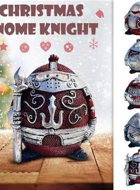 Christmas Dwarf Knight Decoration Decorative Desktop Statue
