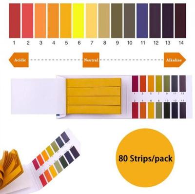 80 Strips/pack PH 1-14 Litmus Paper Full PH Tester Papers Co