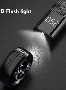 Inflatable Pump Mini Portable Air Compressor with LED Lighti