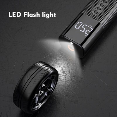 Inflatable Pump Mini Portable Air Compressor with LED Lighti