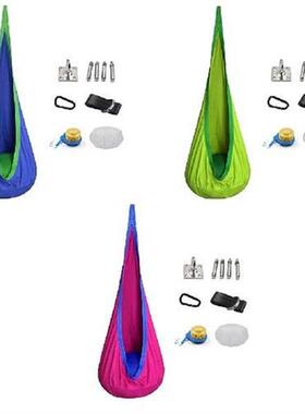 Children Pod Swing Hanging Kids Hammock Chair Cotton Adults