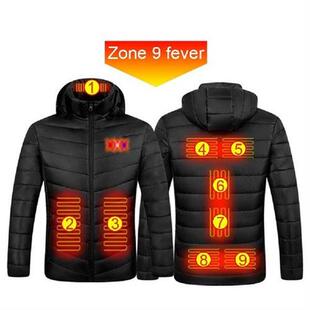 Winter Electric Heated Jacket Warm Thermal Hooded Coats 9