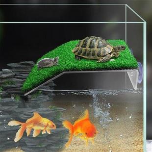 Lawn Turtle Simulated Landscaping Suction Basking Platform