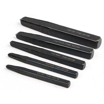 5Pcs Carbon Steel Black Screw Extractor Breakage Bolt Extrac