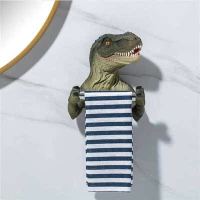 Resin Dinosur Tissue Holder Box Toilet Wterproof Tissue Ho