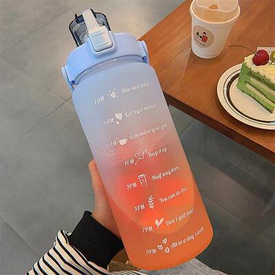 2 Liter Large Capacity Free Motivational With Time Marker Fi