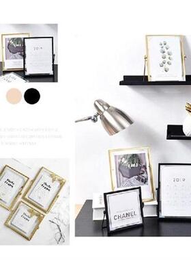 Vertical Glass Frame Floating Picture Frame Simple Metal