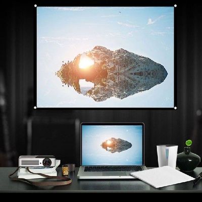 60 84 100 120 150inch HD Projector Screen High Brightness