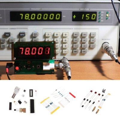 1Hz-75MHz Frequency Counter 7V-9V 50mA DIY Kit Cymometer Mod