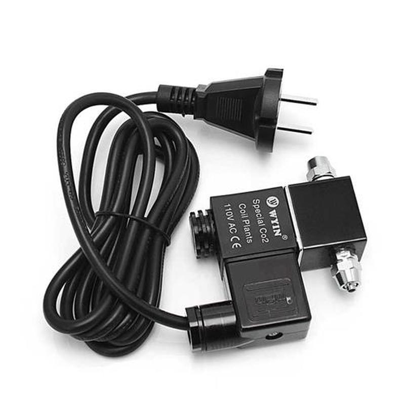 220V EU Plug 50Hz CO2 Aquarium System Magnetic Solenoid Valv