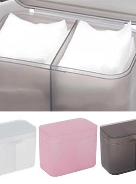 Clear Plastic Organizer Holder Cotton Swab Nail Towels Makeu