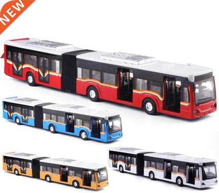 1:50 alloy pull back double bus,high simulation city bus mod