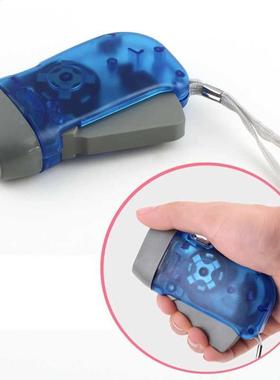 New 3 LED Hand Pressing Dynamo Crank Power Wind Up Flashligh