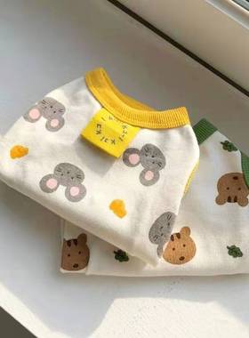 Summer Cartoon Korean Style Dog Clothes Puppy Yorkshire Chih