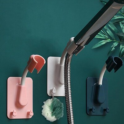 1pc 360° Shower Head Holder Adjustable Self-Adhesive Sho