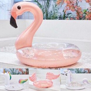 Inflatable Unicorn Rainbow Swimming Ring for Pool Float Matt