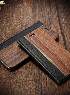 Natural Wood Flip Case For iPhone 11 Pro Max X XS XR 8 7 6